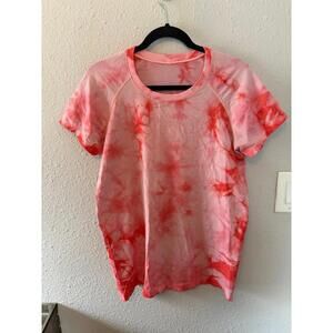 Lululemon Swiftly Tech Tee size 14 pink tie dye